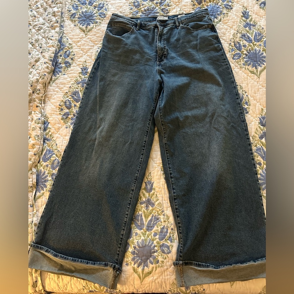 Wide Leg Dark Wash Women’s Jeans - Jessica Simpson